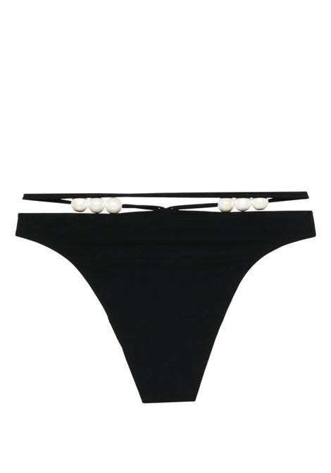 Black pearl-detailed bikini bottom - MAGDA BUTRYM women MAGDA BUTRYM | 896424BLK